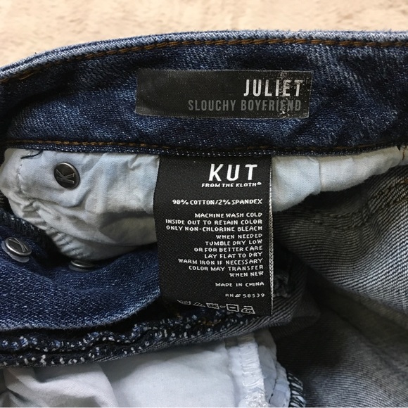 Kut from the Kloth Juliet Shouchy Boyfriend Jeans Size 4 - Picture 8 of 12